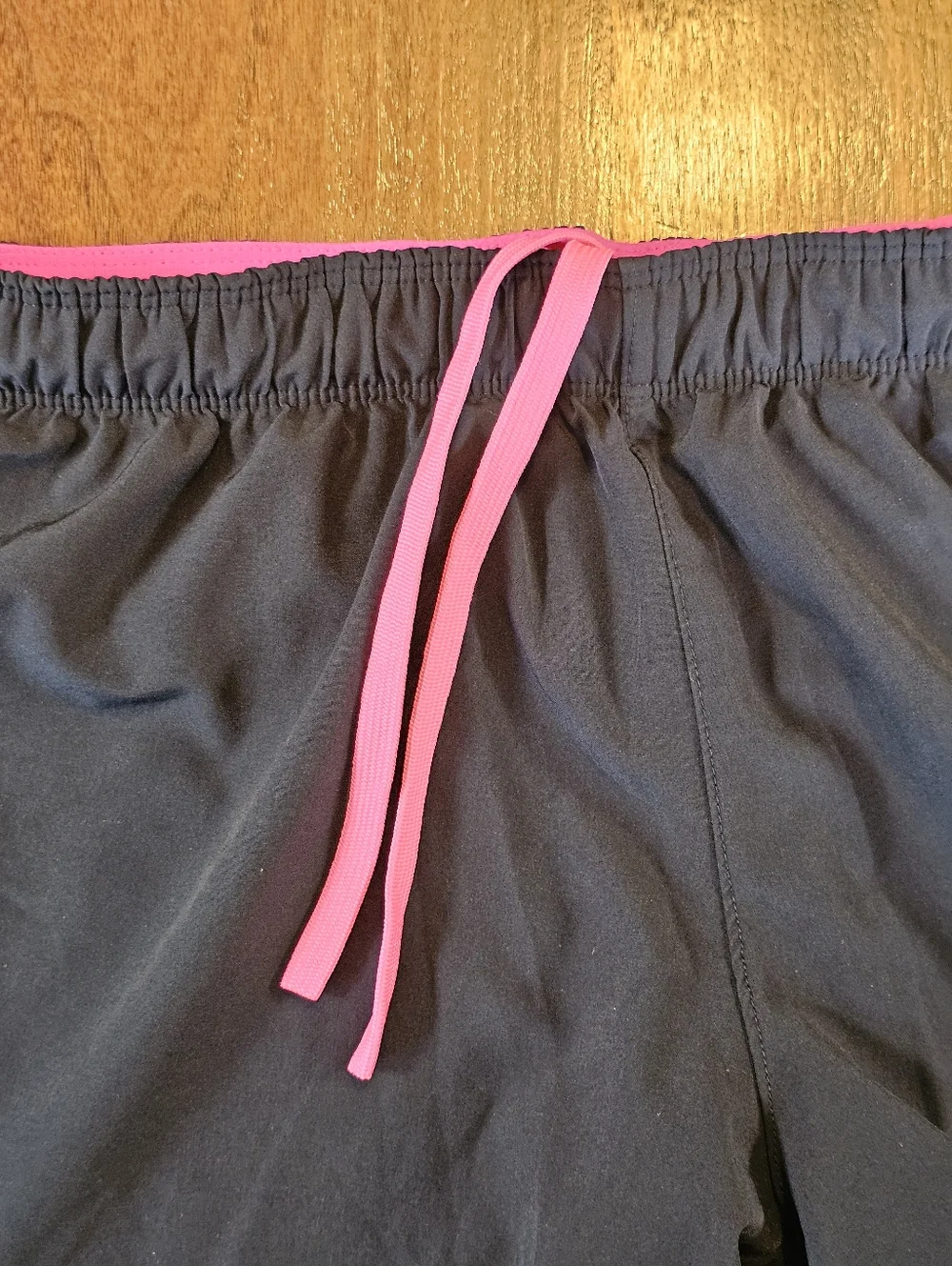 Nikes Women's Shorts Dri-Fit Black And Hot Pink Size Medium